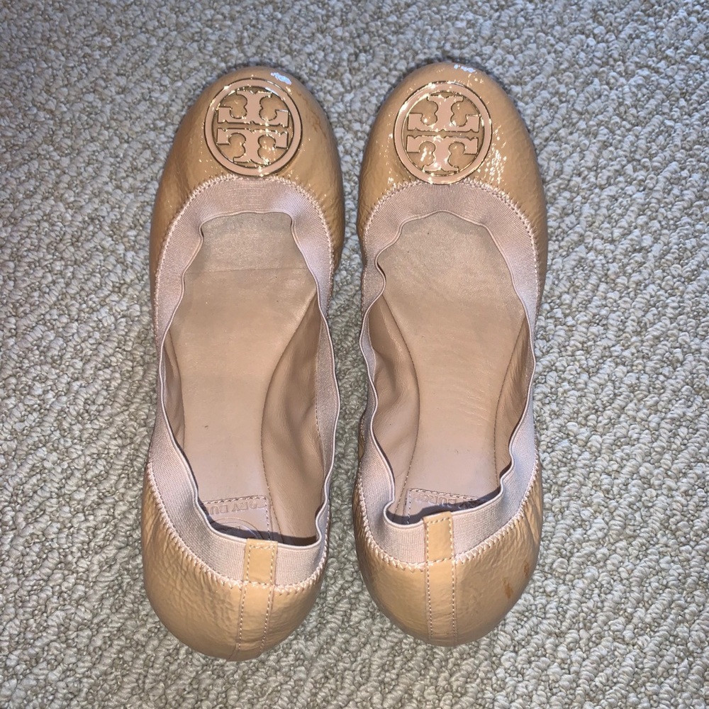 Tory Burch Reva Vintage Metallic Flats